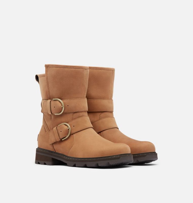 Sorel Dam Gummistövlar Brun - Lennox™ Moto Cozy Mid - HPU-205487